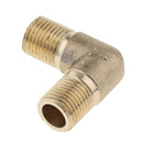 Elbow Brass Pipe Fitting Coupler 90 Degree 1/8 inch Male Thread Connector, easy