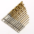 13pcs Steel Hex Shank Quick Change Cobalt Drill Bit Set Multi Bits