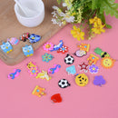 30Pcs diy cartoon colorful animal flower beads pendants making beads toy3cL