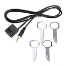 Black Auto Vehicle AUX Cable AUX Receiver Adapter For FORD FOCUS