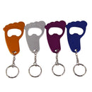Footprint Shaped Beer Opener Aluminum Alloy Bottle Opener Keychains A