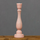 Candlestick Pillar Candle Stand Tealight Holder for Dinner Party-Pink-L