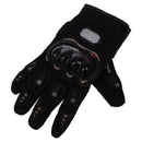 1 Pair Motorcycle Gloves Racing Gloves Fiber PU Black -XL V4B1