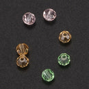 200PCs Mixed Crystal Quartz Faceted Beads 4mm F6J5