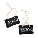 2X Mini Blackboard Chalkboard Wooden Message With Hang String Wedding Decor BX
