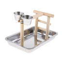 Parrot Playstand Bird Stand Gym with Feeder Cups For Small to Large Birds