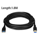 USB 3.0 Extension Cable 6ft Male to Female High Speed F. PC Tablet Data Transfer
