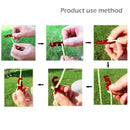 6Pcs Aluminum Alloy Guyline Cord Adjuster Camping Tent Shelter Tensioner Fo T7C6