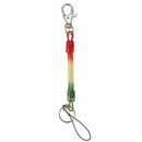 Red Yellow Green Spring Plastic Elastic Coil Key Chain Key Chain Rope
