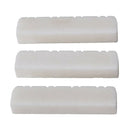 3 pcs 8 String Mandolin Bone Slotted Nuts for Mandolin Parts Accessories