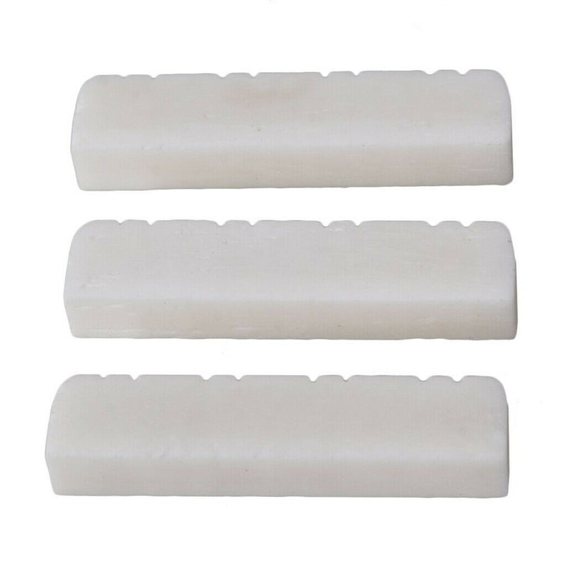 3 pcs 8 String Mandolin Bone Slotted Nuts for Mandolin Parts Accessories