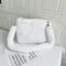 Women Plush Messenger Bag Big Capacity Fluffy Shoulder Handbags (White)