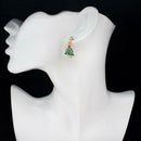 3 Pairs Christmas Tree Snowman Earrings Snowflake Dangles Jewelry (Style 2) A