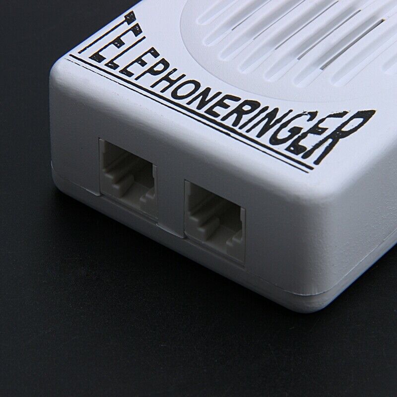 RJ11 Adapter Louder Telephone Ring Flash Amplifier Ringer for Landline Tele A7L9