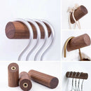 8Pack Wooden Coat Hook Wall-Mounted Retro Storage Bag Hanger, Hat Rack Hang