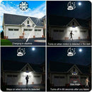 74 LED Motion Sensor Solar Light Security Light 3 Head Spotlight Lamp X0I5