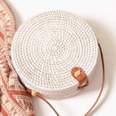 Summer Woven Straw Bag Rattan Brown Black White Bohemia Beach Bag Handmade  Y5U9