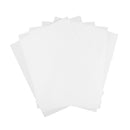 5pcs ABS Styrene Plastic Flat Sheet Plate Craft 0.5mm x 200mm x 250mm, White