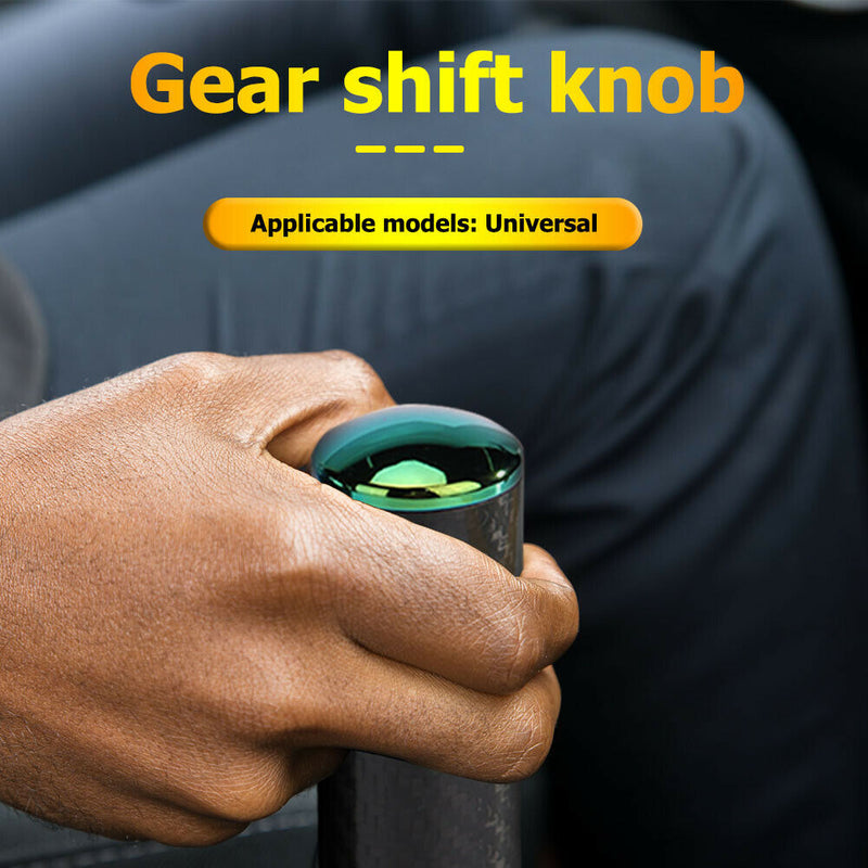 Car Gear Shift Knob Carbon Fiber Aluminum Alloy Shifter Stick Knob Universal
