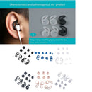2 Pairs Earphone Silicone Case Replacement Soft Antislip Earbuds with Hook