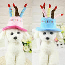 Dogs Pet Dog Birthday Caps Hat with Cake Candles Design Birthday Party Cost