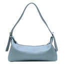 Elegant Women Solid Hobo Shoulder Bag Leather Armpit Sling Handbags (Blue) A