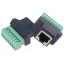 RJ45 to Screw Terminal Adaptor RJ45 Female to 8 Pin connector  for CCTV D3C