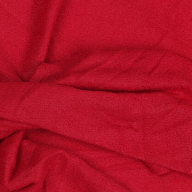 Cosy Thick Plush Snuggle Fleece Blanket With Sleeves Wine Red X9Z8