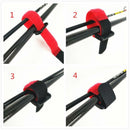 5pcs Rod Wraps Ties Pike Coarse Fishing Rod Strap Lead Carp Pole Sea Straps Z2R9