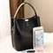 Retro Alligator Bucket Bags Women Crocodile Pattern Handbag Capacity Casual Y9Y5