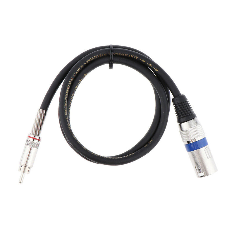 2pcs Phono RCA to XLR Adapter Plug Microphone Audio Converter Cable