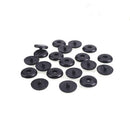 10Ã—Universal Clip Seat Belt Stopper Buckle Button Fastener Safety Black Car.Part