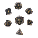 7pcs Zinc Alloy 14mm/0.55'' Dices Set for Dungeons &Dragons RPG MTG Games