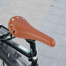 Bicycle Saddle Leather Soft Bike Seat Cover Mat MTB Bike Cushion (Brown)
