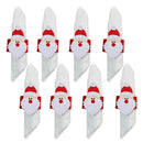 8 x Napkin Rings for Christmas Santa Dinner Table Decor Napkin Holder Newest Use