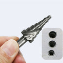 2Pcs/set HSS Spiral Flute Step Core Cone Step Drill Bit 1/4" Hex Shank 4-16mm XX