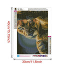 5D DIY Full Drill Diamond Painting Tiger Cross Stitch Mosaic Kits (W592)