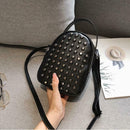 Leather Women Shoulder Crossbody Bag Fashion Rivet Ladies Shopping Handbag
