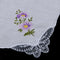 12pack Women 100% Cotton Handkerchief Embroidery Lace Hanky Kerchiefs White