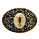 Western Belt Buckle Classic Metal Belt Buckle for Men Women