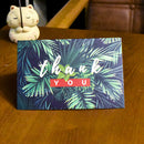 6 Sets Thank You Cards with Envelopes Leaf Printed Invitation Card