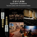 3.5mm to 6.5mm Adapter Jack Audio AUX Cable for Mixer Amplifier Guitar Male