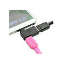 2 Packs 90 degree Right&Left Angle Micro USB 2.0 OTG Host Adapter w/ USB Power