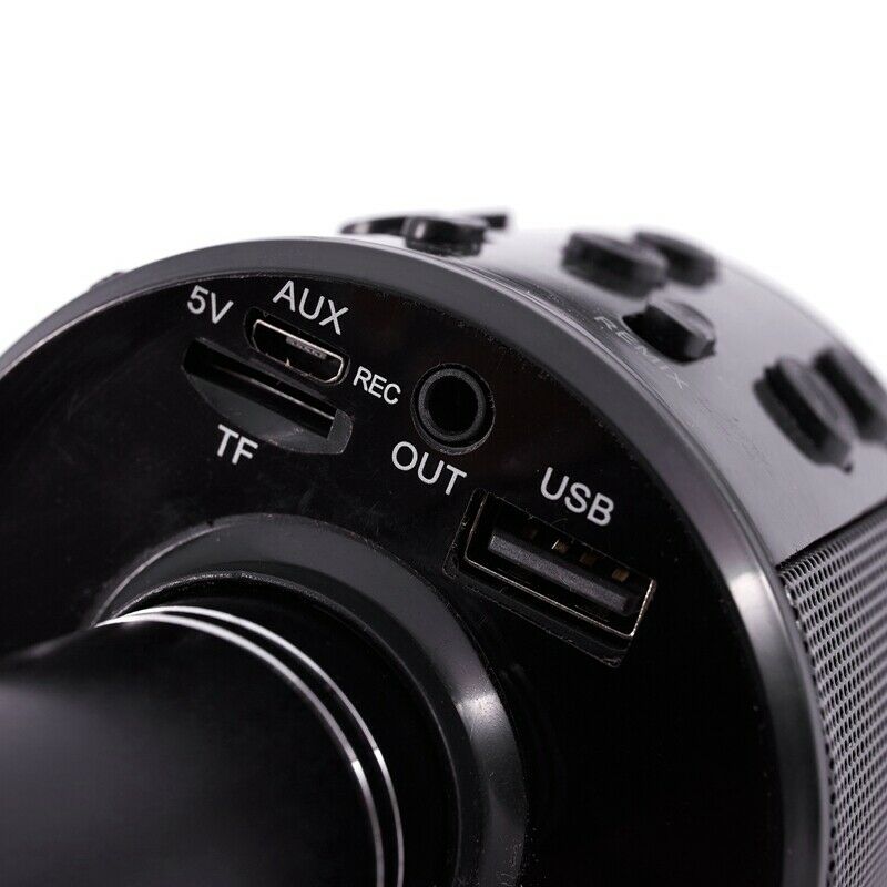 Portable Wireless Microphone Bluetooth Karaoke Home Mic Stereo Speaker Play