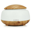 300Ml Ultrasonic Air Humidifier Aroma Essential Oil Diffuser With Wood Grai