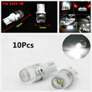 New 10X T10 192 168 194 Wedge W5W High Power 2W LED Light Bulbs Xenon White 12V