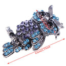 Women's Owl Zinc Alloy Trendy Imitation Rhinestone Brooch Badge Christmas Gi BX