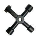 4-Way Utility Key Plumbing Radiator Bleed Gas Electric Meter Stop Cock Tap Metal