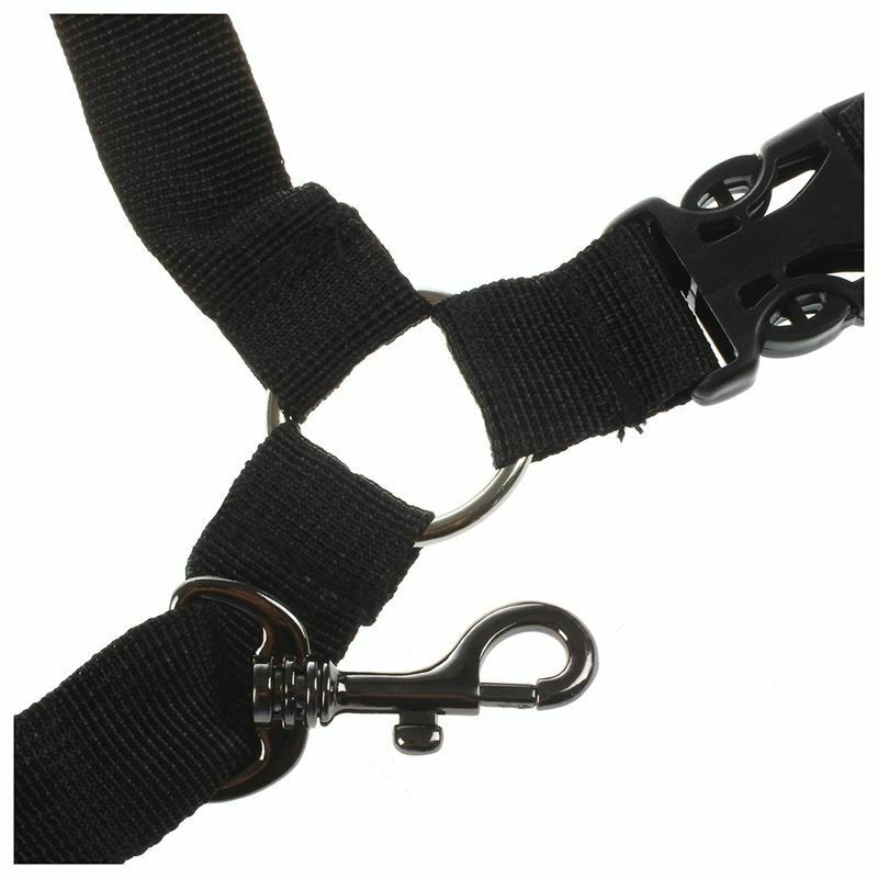 Black Adjustable Tenor Baritone Sax Saxophone Harness Shoulder Strap