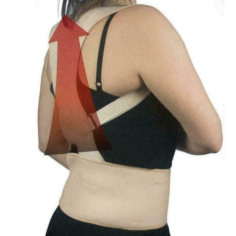 Magnetic Posture Gripping Back & Shoulder Relief Support Belt Corrector Hea M3W5